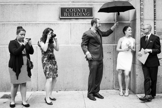 Chicago courthouse wedding photo