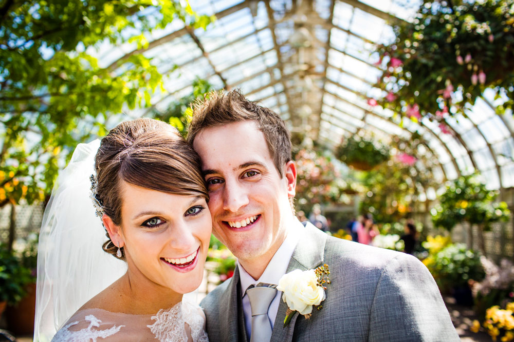 Lincoln Park Conservatory wedding photo