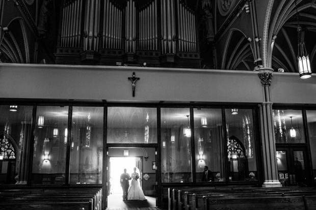 St. Alphonsus Catholic Church wedding photo