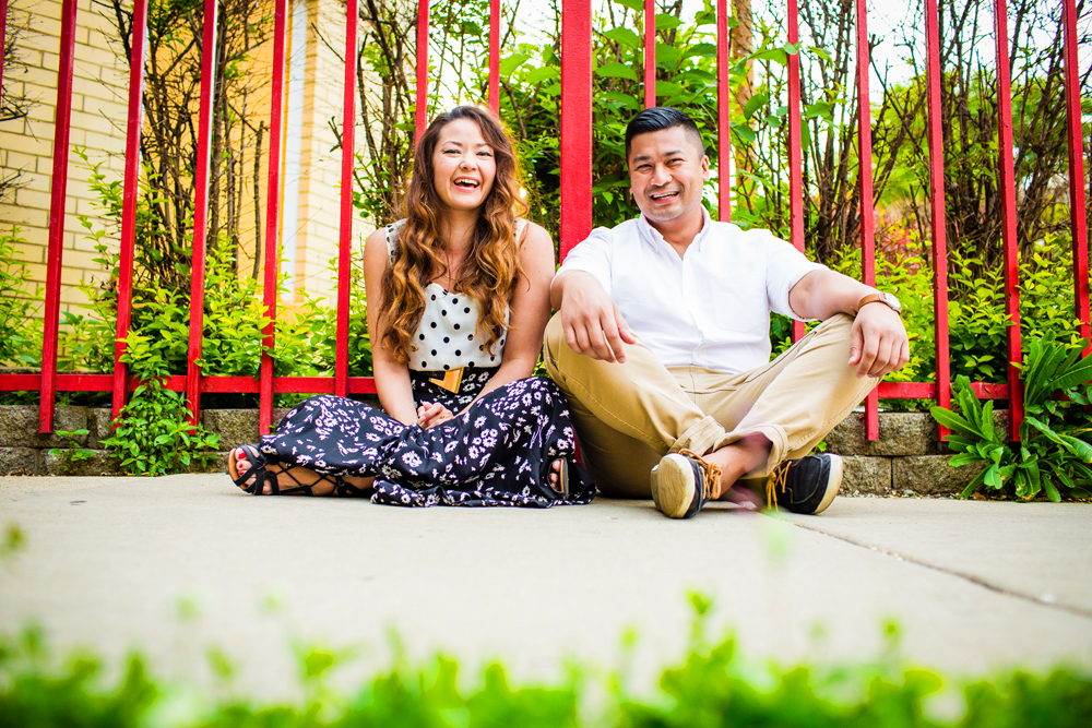 Wicker Park engagement session photo