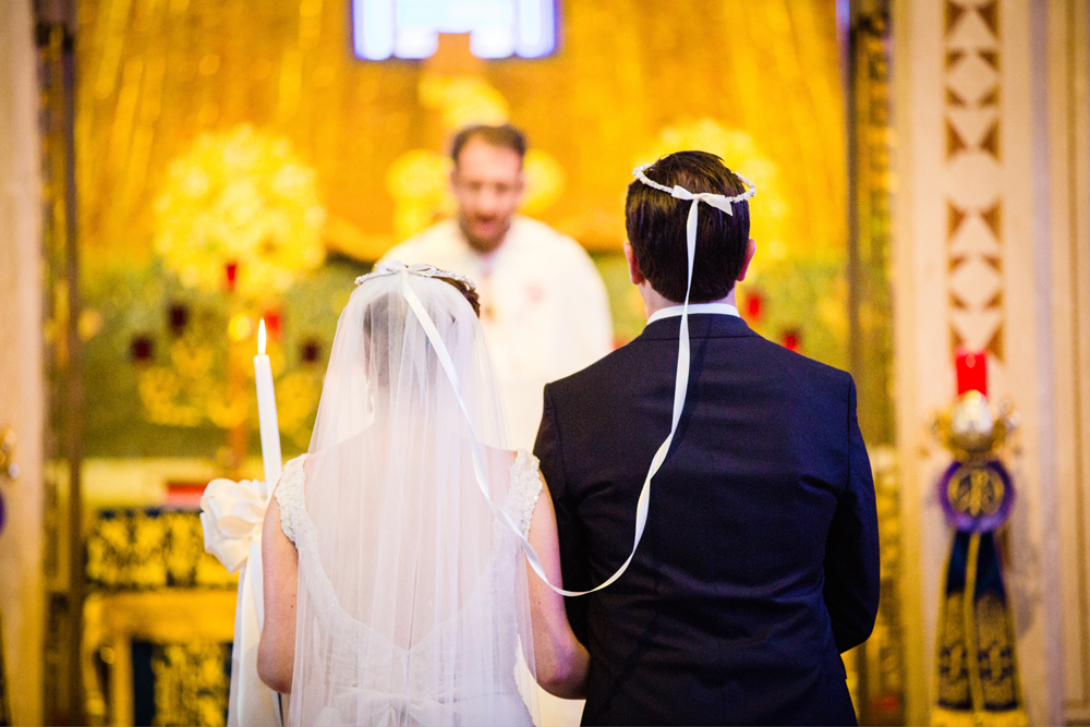 St. Basil Greek Orthodox Church wedding photo