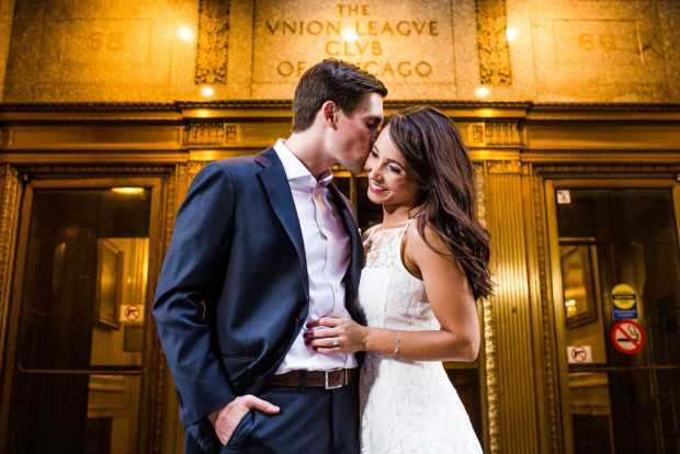 Union League Club spring engagement session