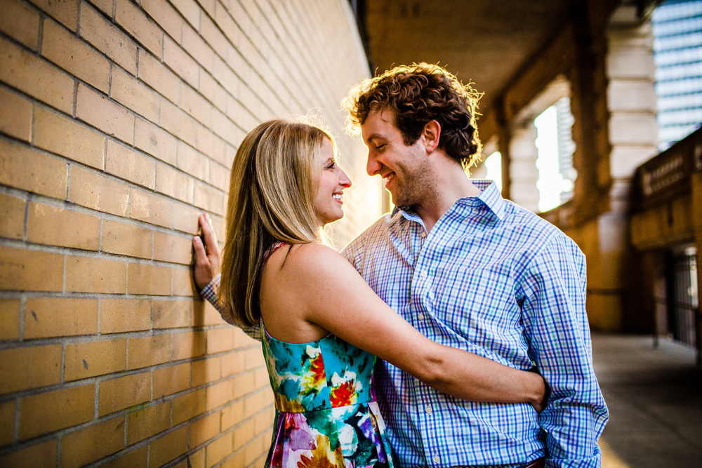 Chicago River engagement session photo 