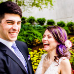 Couple shares their first look at the Aqua Building before their Hideout Chicago wedding