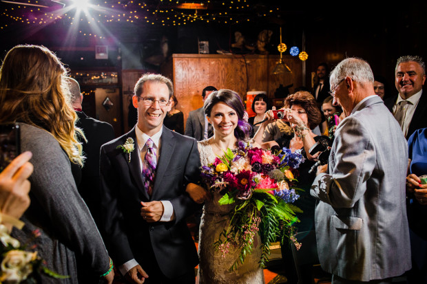 Wedding ceremony at The Hideout Chicago