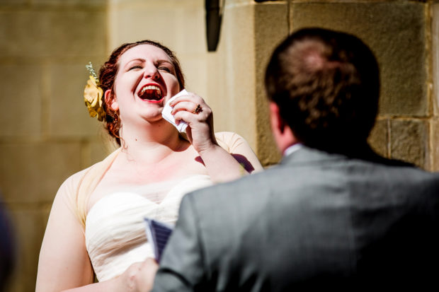 Wedding ceremony at the University of Chicago