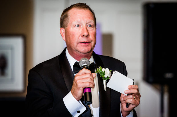 Wedding reception at an Evanston Golf Club wedding.