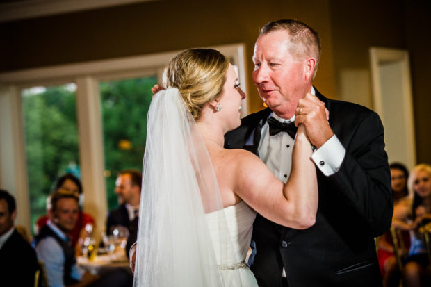 First dance at an Evanston Golf Club wedding.