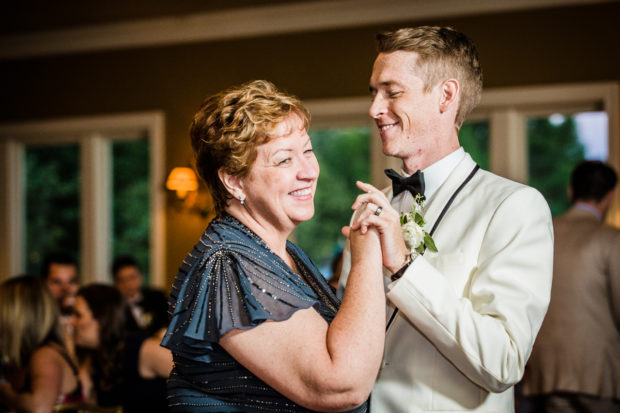 First dance at an Evanston Golf Club wedding.