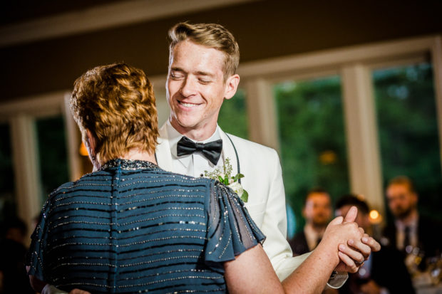 First dance at an Evanston Golf Club wedding.