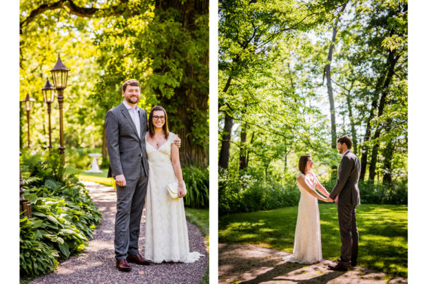 Couple portrait during a wedding at The Grove.