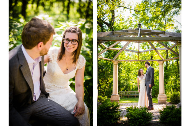 Couple portrait during a wedding at The Grove.