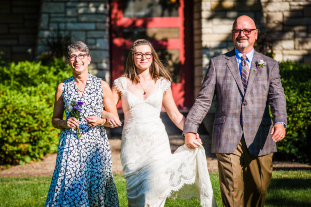 Wedding ceremony at The Grove in Glenview.