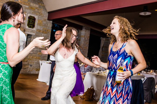 Wedding reception during a wedding at The Grove in Glenview.