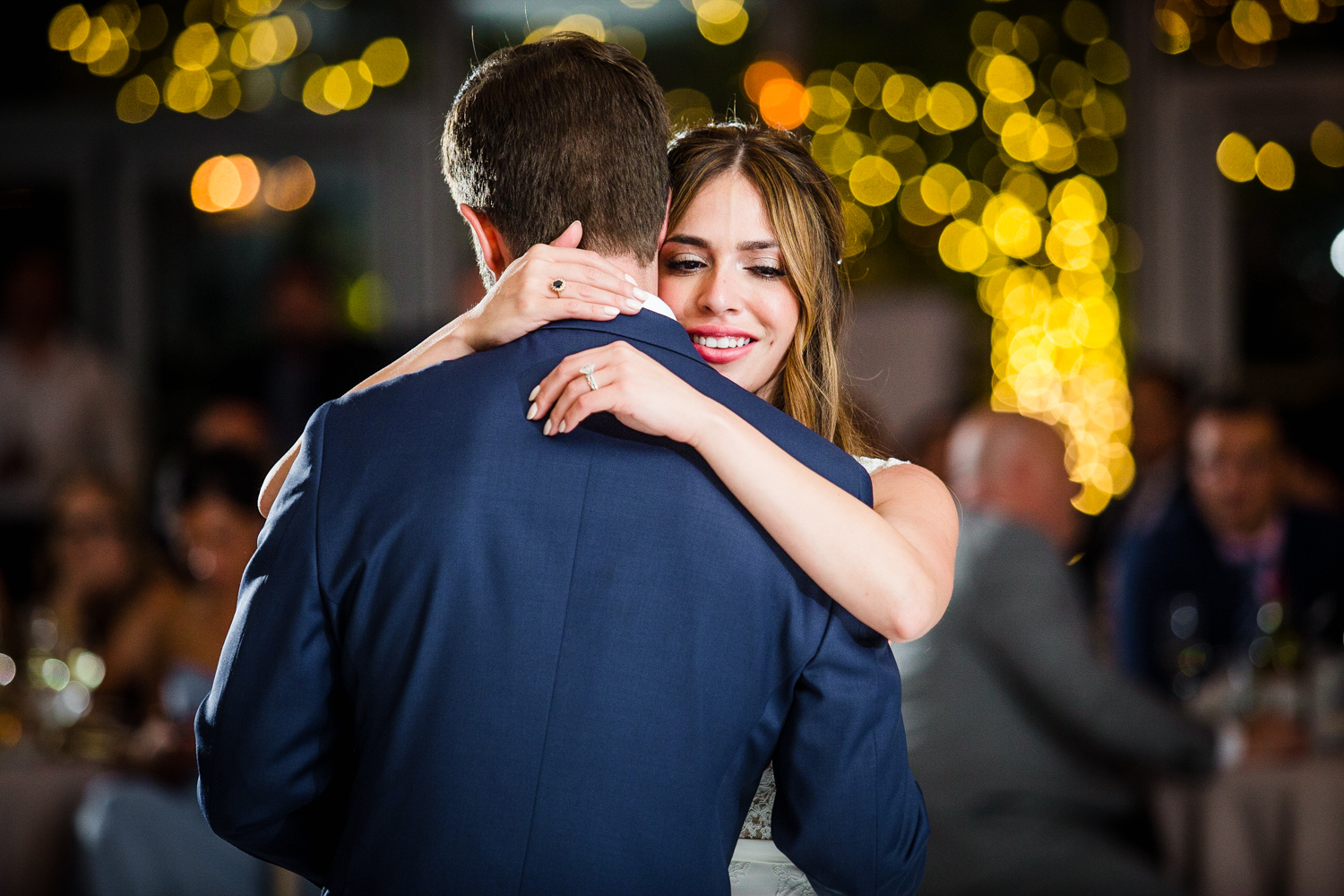 A bride and groom share their first dance during a Gallery Marchetti wedding.
